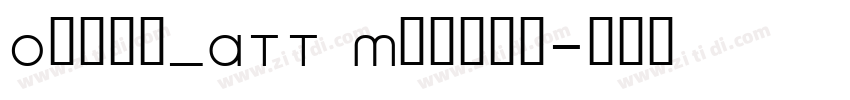 Omnes_ATT Medium字体转换 Omnes_ATT Medium字体转换